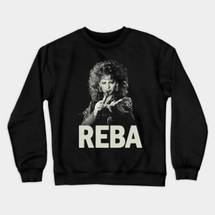 REBA ++ Black Vintage Crewneck Sweatshirt